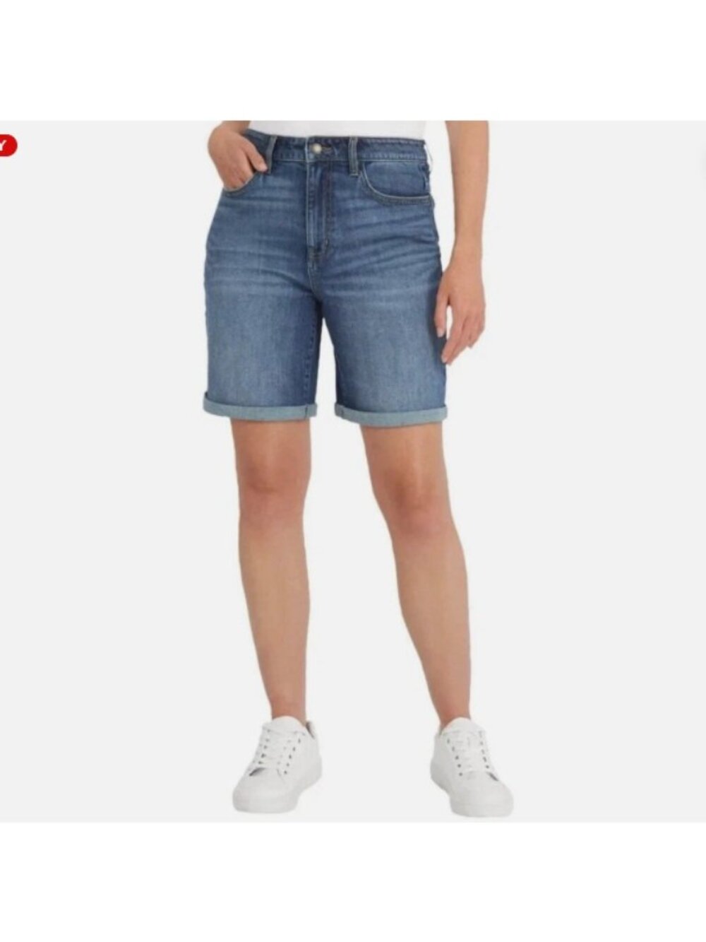 Wrangler High Rise Denim Rolled or Unrolled Shorts- Size 6-NWT